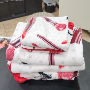 KASSAFINA 6-PIECE MAKEUP PATTERN BATH TOWEL SET